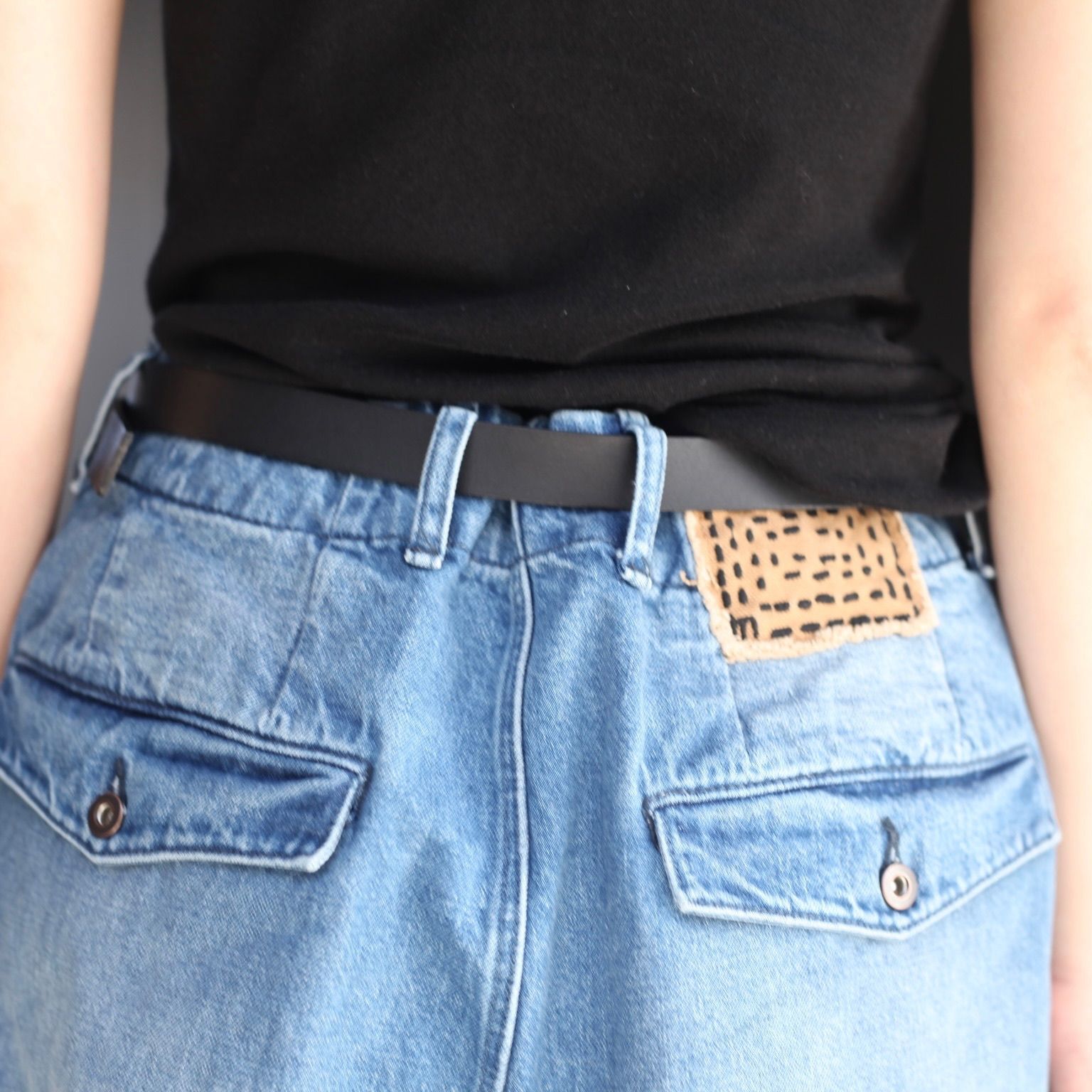 【残り一点】12.5OZワイドデニムパンツ(NO PRINT_USED)