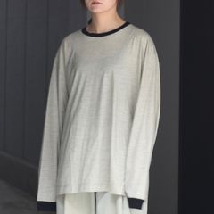 【残り一点】36G Wool Stripe L/S Tee