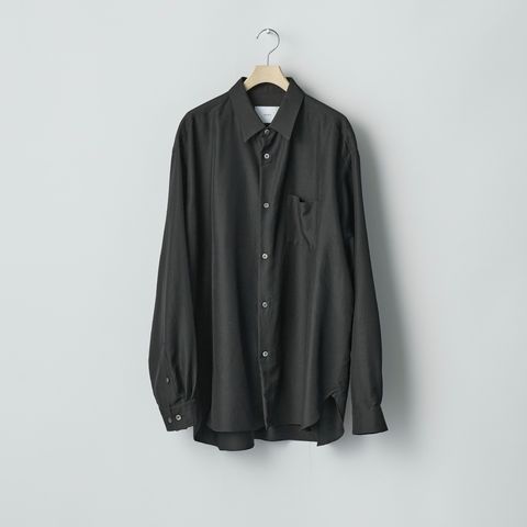 【残りわずか】Wool/Silk Regular Collar Shirt