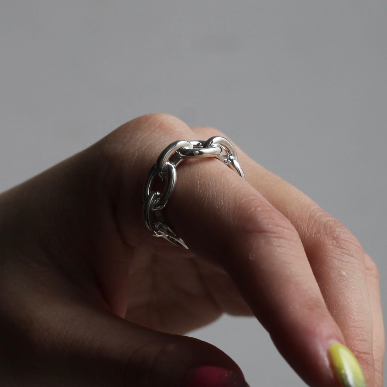 【残り一点】Oval Link Ring(SILVER)