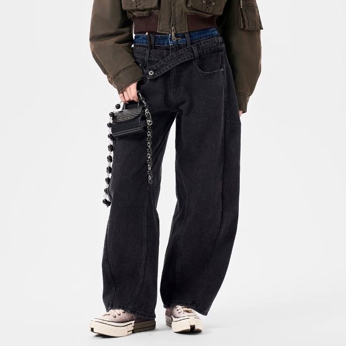 【残り一点】Double Waist Denim Trousers