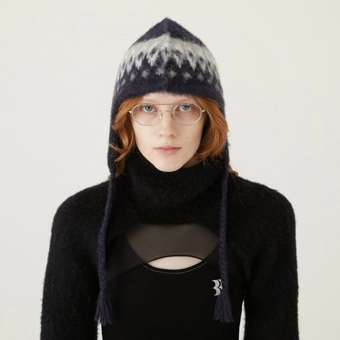【残りわずか】Heart Nordic Ear Flap Cap