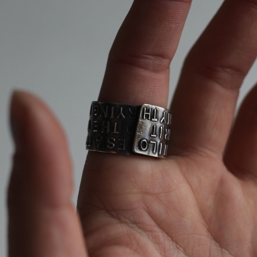 【残り一点】Stairway to Heaven Wide Ring(SILVER)