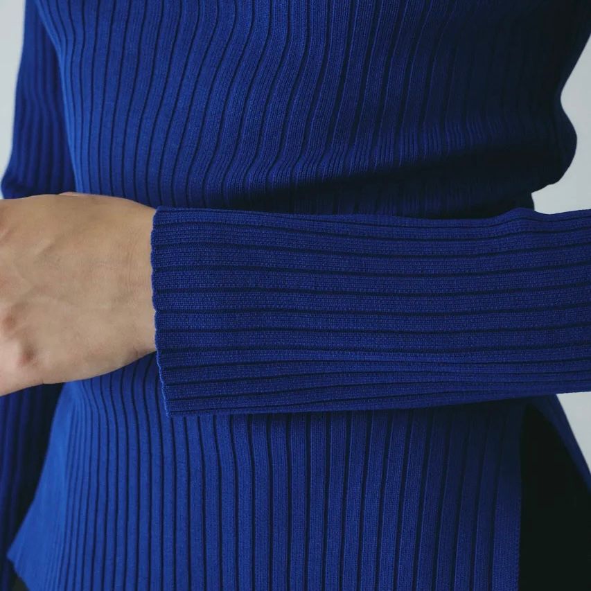 【残り一点】Stand Collar Knit Top