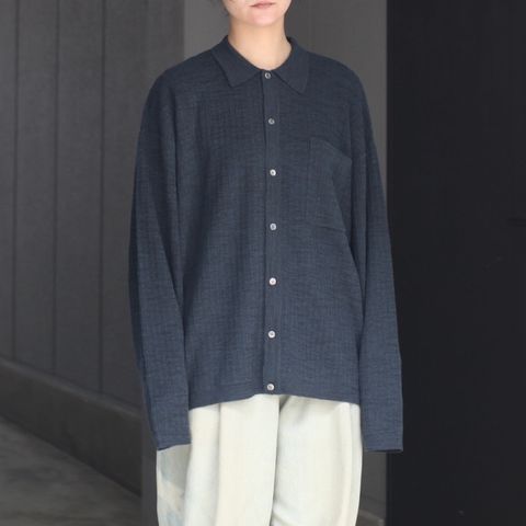 【残りわずか】Crepe Knit Shirt