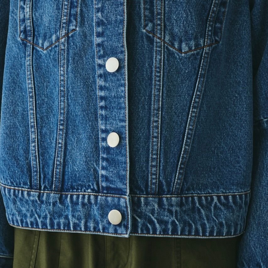【残り一点】Round Form Denim Jacket