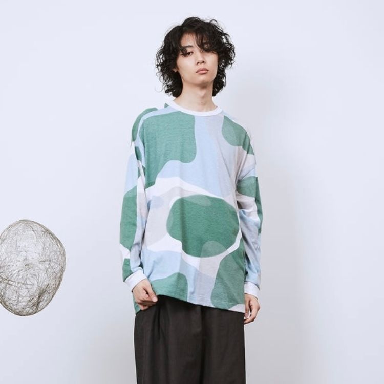 【残り一点】リキッドバブルヨークスリーブロンT