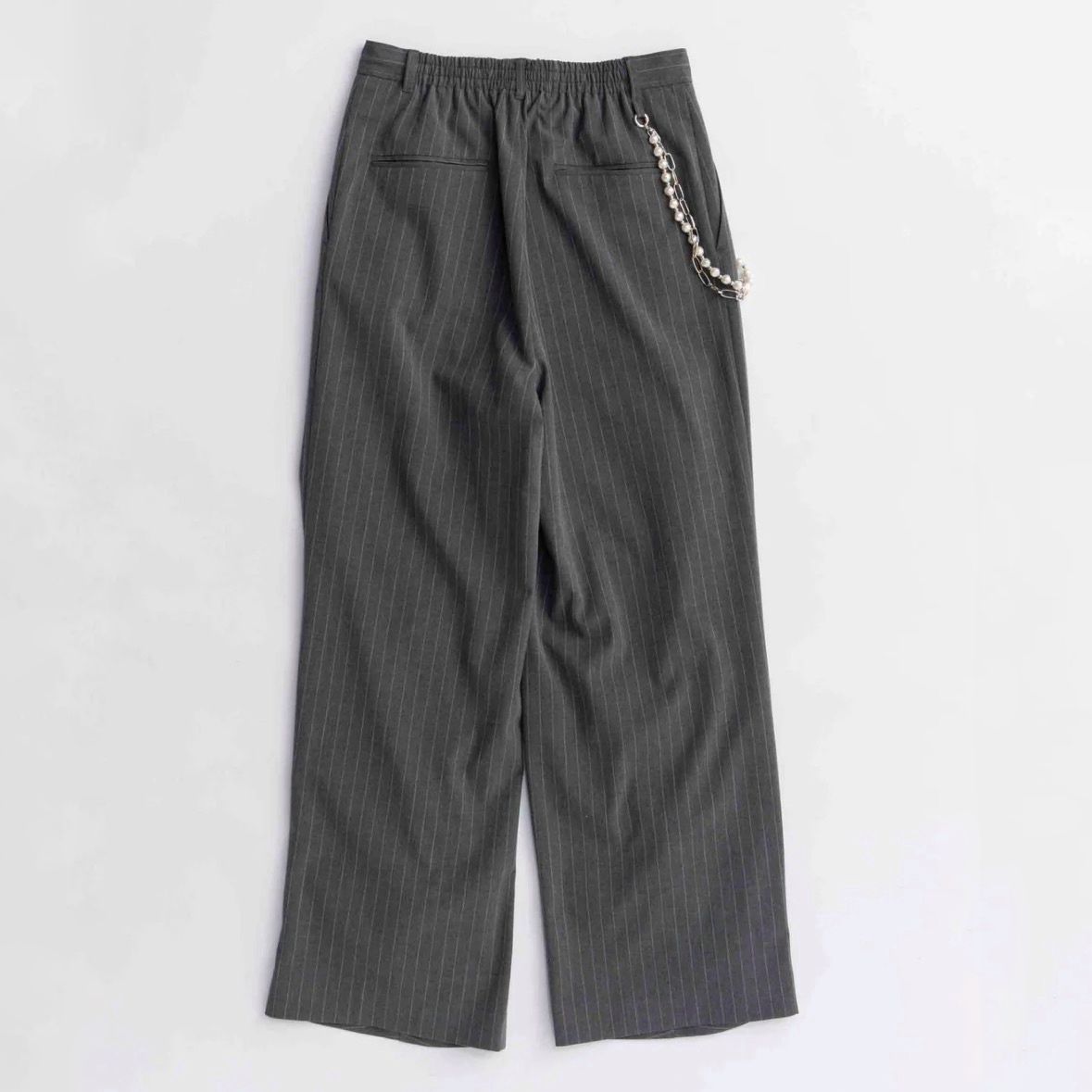 【残り一点】Chain Belt with Drape Hem Slacks