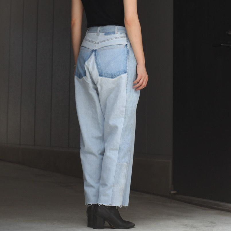 【残り一点】Reconstructed Super Baggy Slacks Denim_1(S)