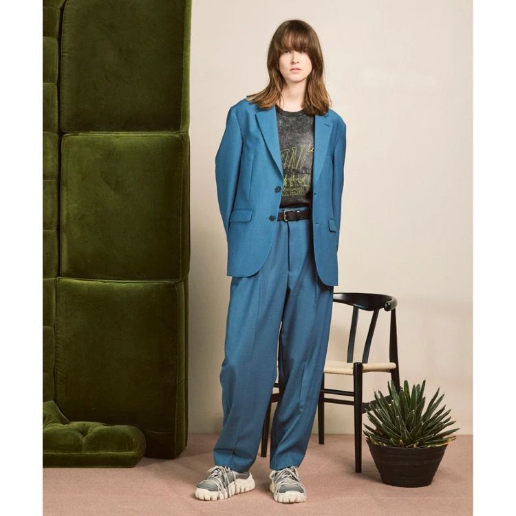 【残り一点】Dry Gabardine Regular-Over Set Up