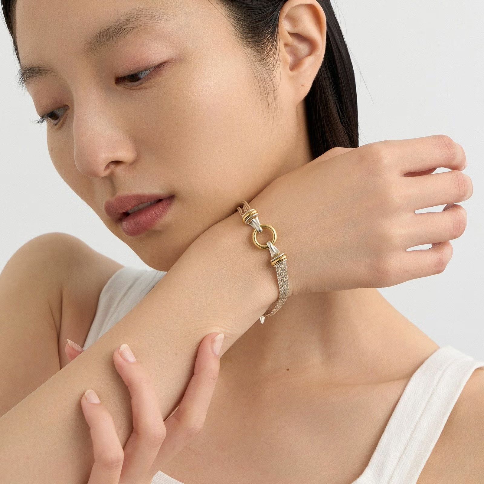 【お取り寄せ注文可能】Circle 3 Chain Bracelet