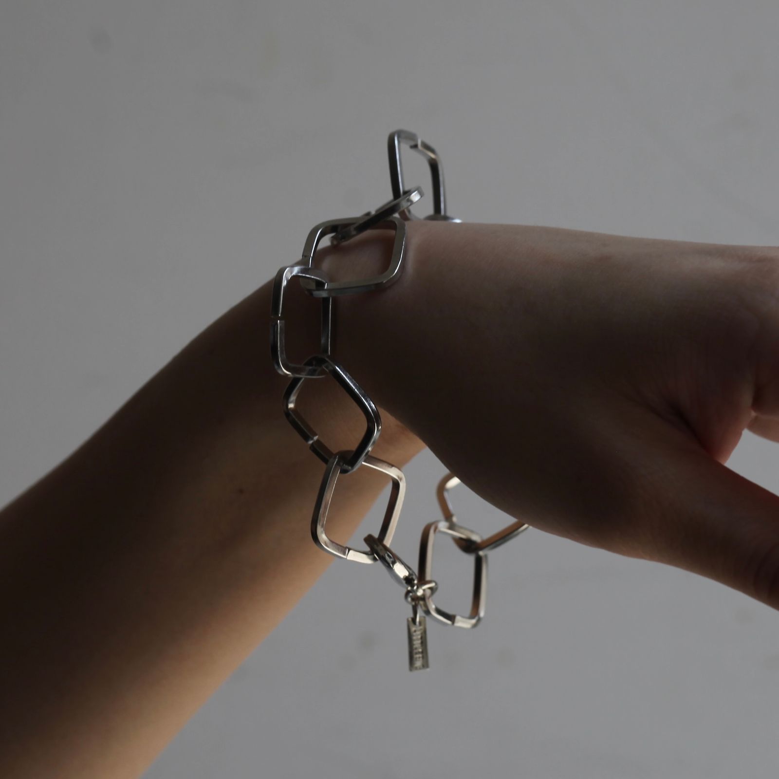 【残り一点】Square Chain Bracelet(SILVER)