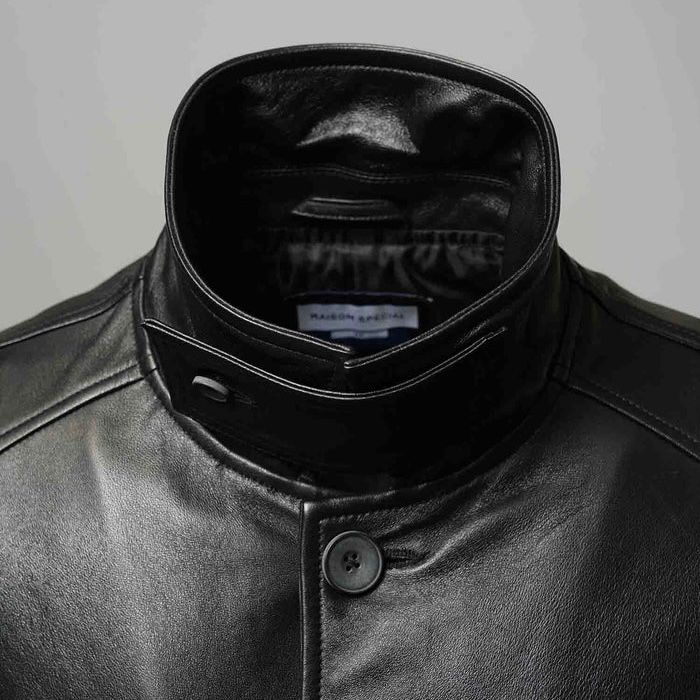 【残り一点】Sheep Leather Front Button Single Blouson
