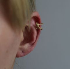 【残りわずか】蛇イヤーカフ(GOLD)