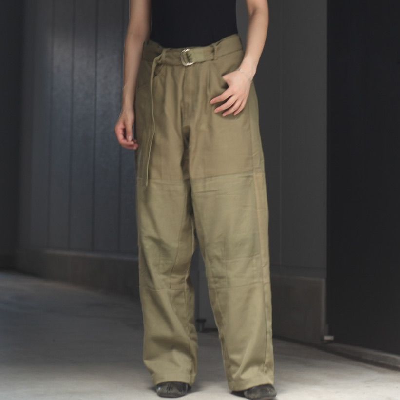 SEEALL   残り一点Reconstructed Belted Buggy Pants 2M