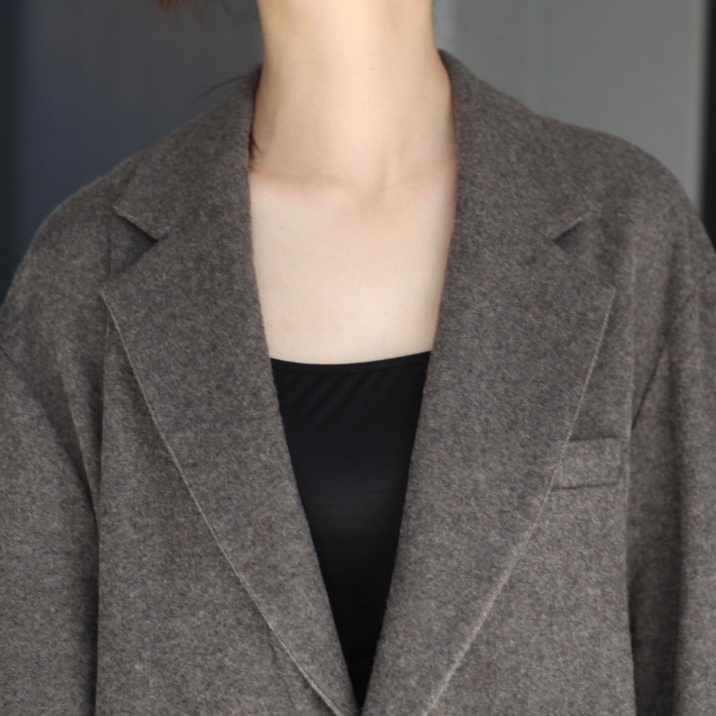 【残り一点】Wool/Cashmere Fleece Single Breasted Jacket