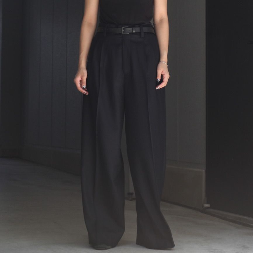 【残り一点】Wool Flannel Long Wide Trousers