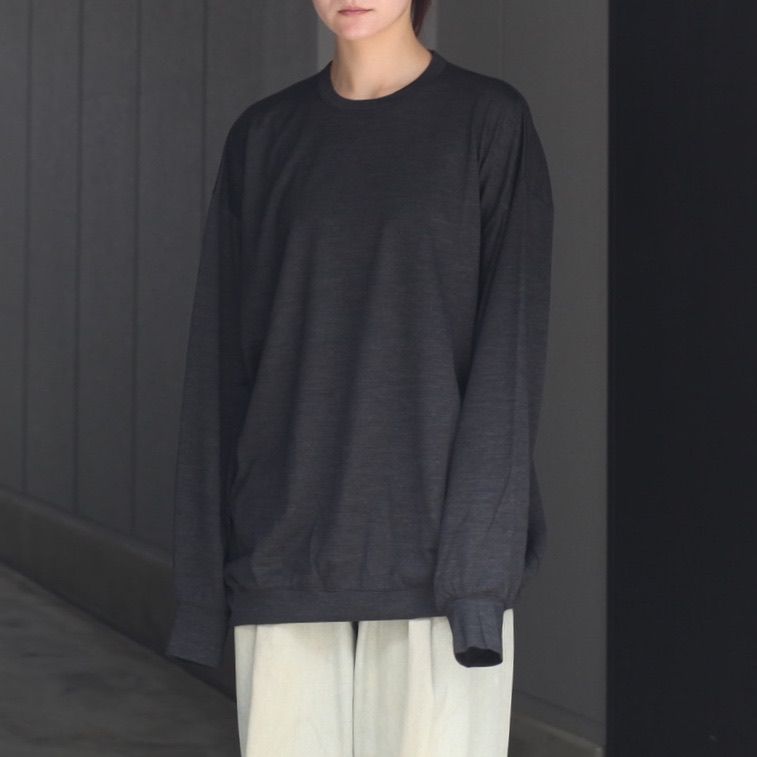 【残り一点】オーバーサイズリラックスウールL/S TEE