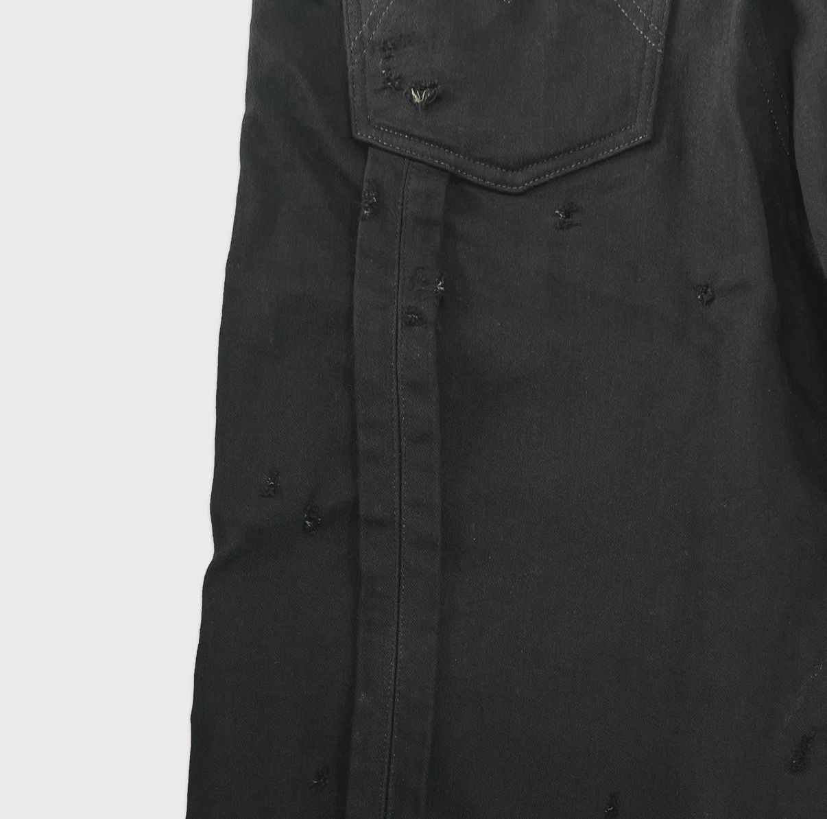 【残りわずか】Cut Off Carpenter Short With Damaged(INLAY DENIM)