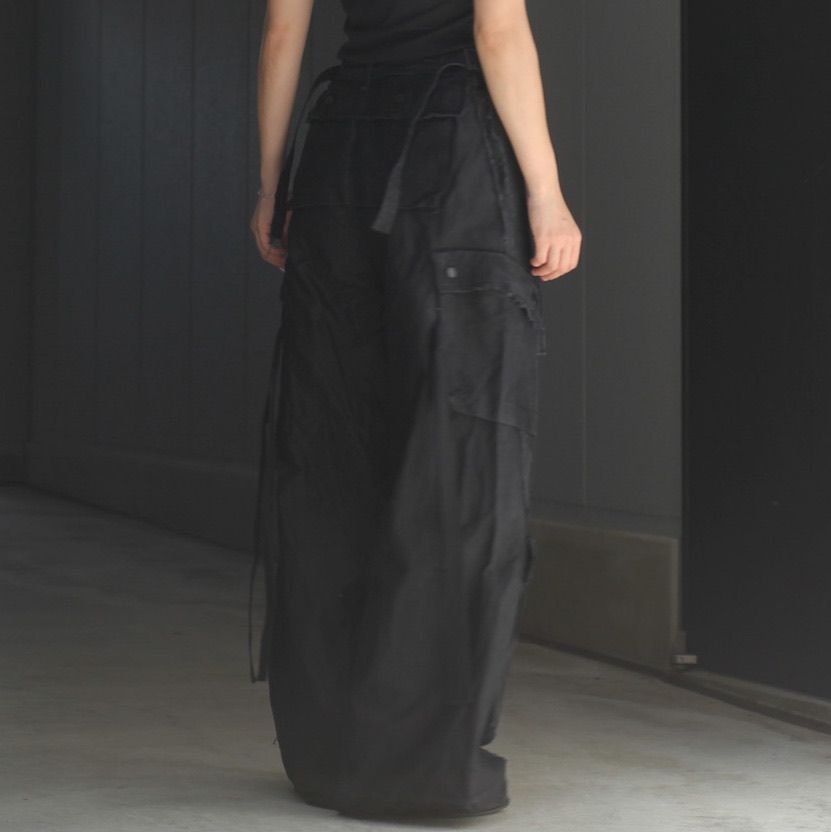 【残りわずか】Slash Seam Twist Cargo Pants(PIGMENT DYED MOLESKIN)