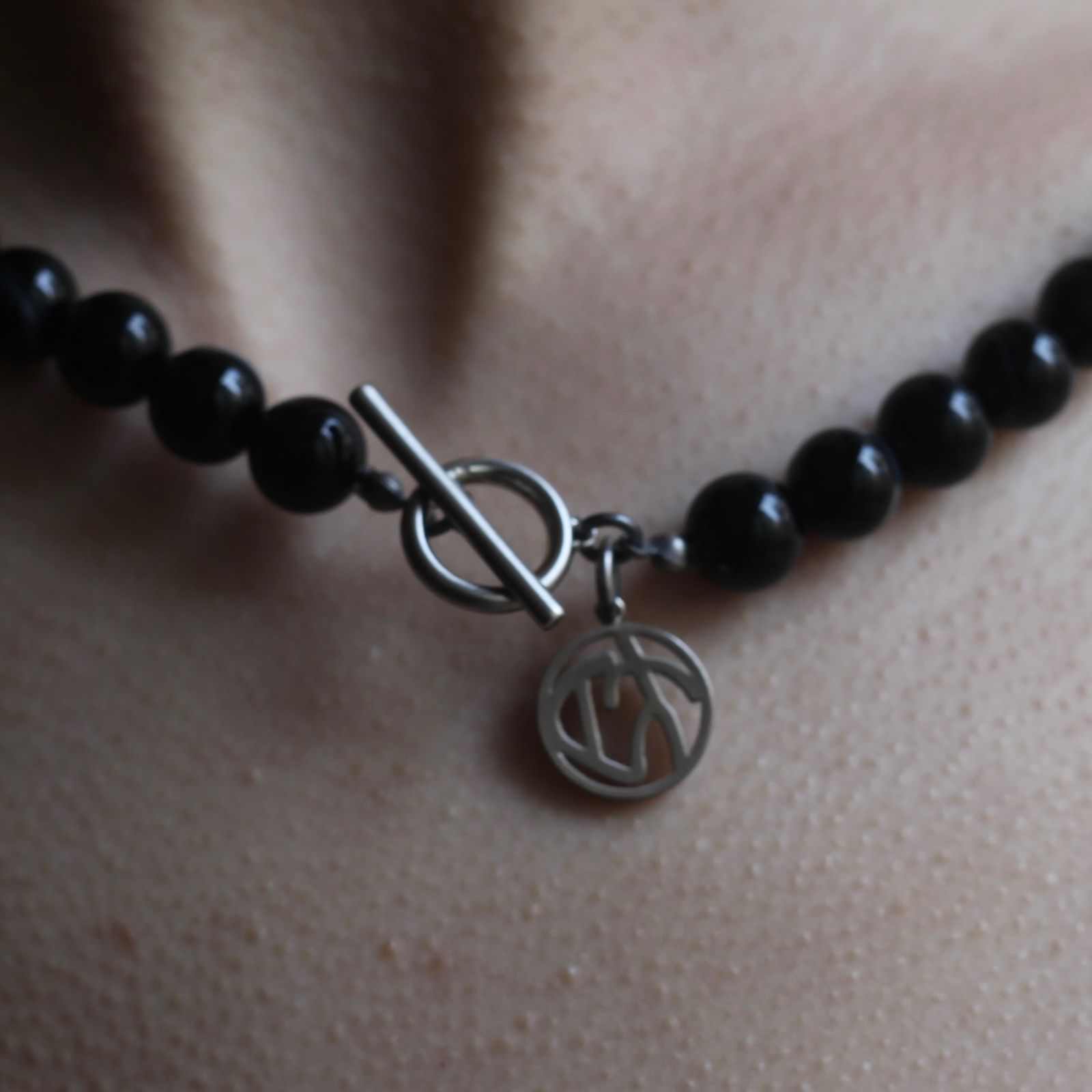 【残りわずか】Single Juzu Necklace Slim(BLACK)