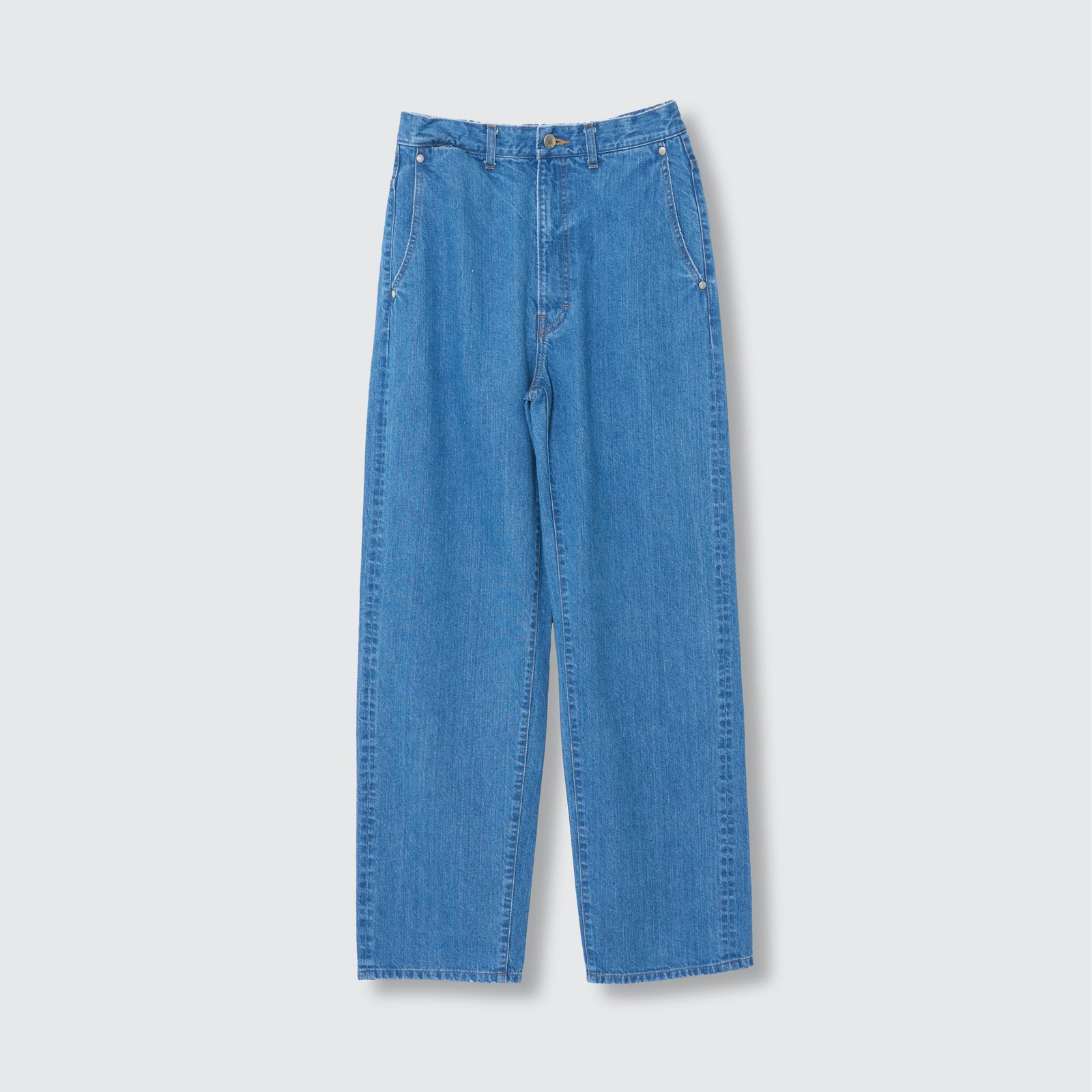 【残り一点】Denim Wide Straight Pants Vintage Wash