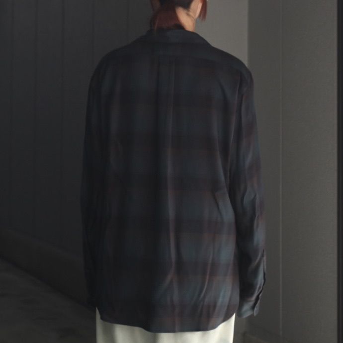 【残り一点】Plaid Open Collar Shirts