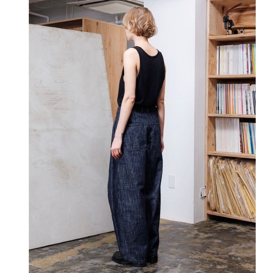 【残り一点】ウォッシュドデニムワイドパンツ
