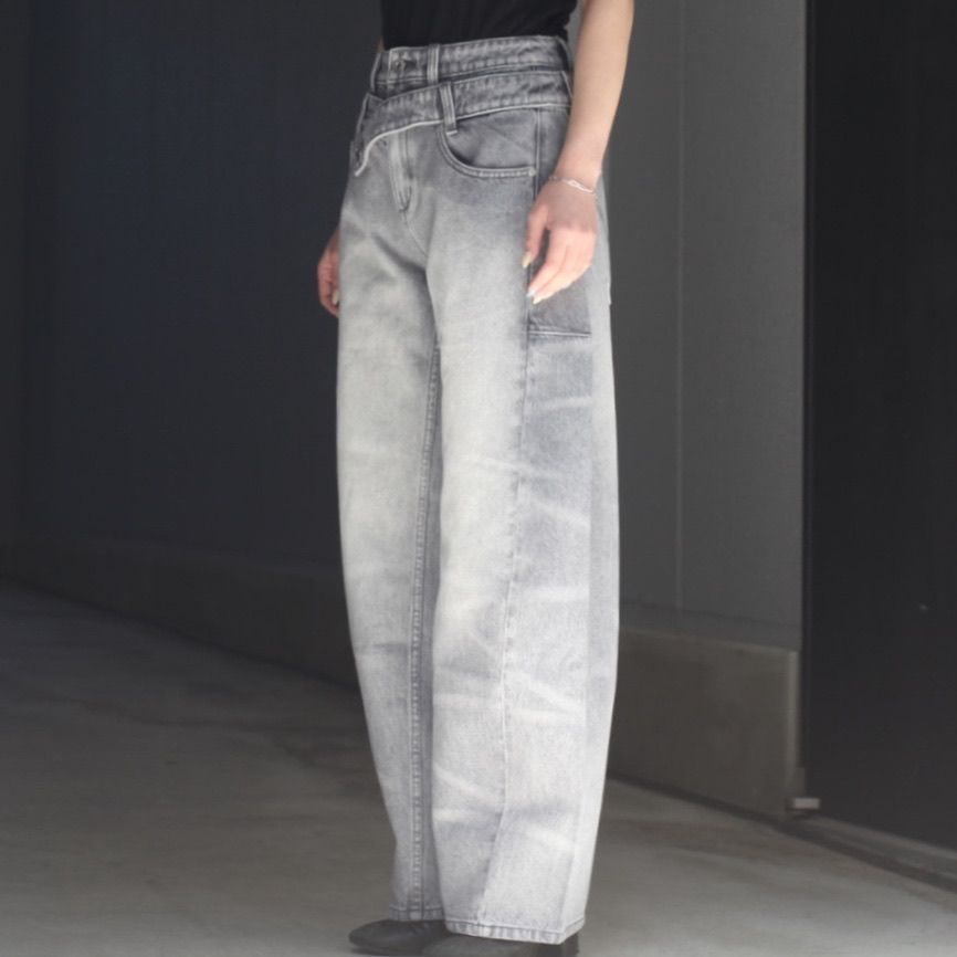 【残り一点】Double Waist Denim Trousers