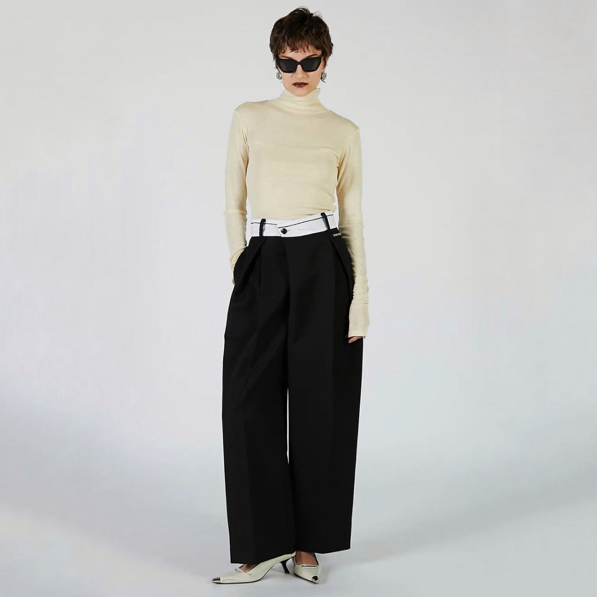 【残り一点】Marbelt Asymmetric Tack Pants
