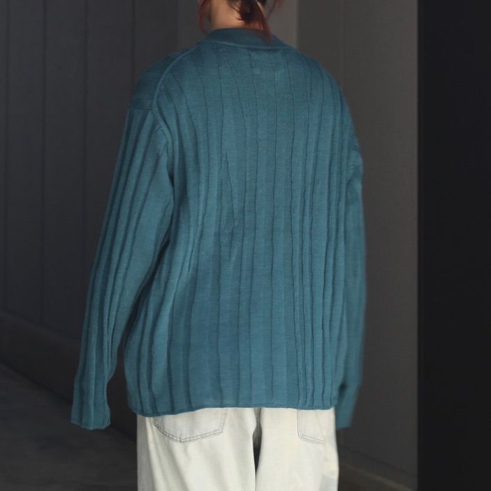 【残り一点】Random Rib Zip Knit Blouson