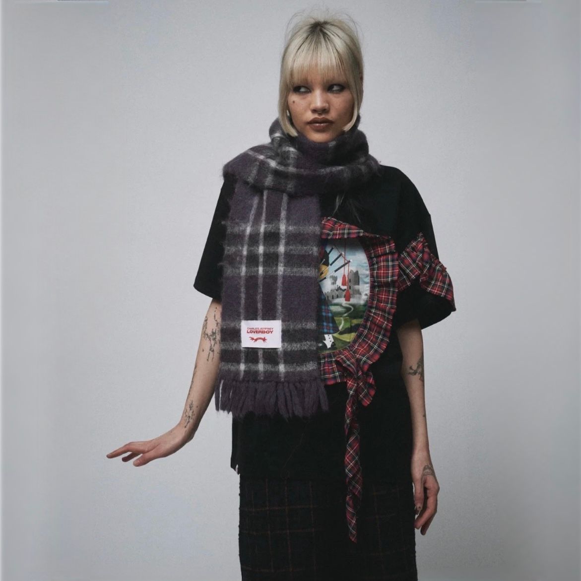 【残り一点】Brushed Mohair Scarf