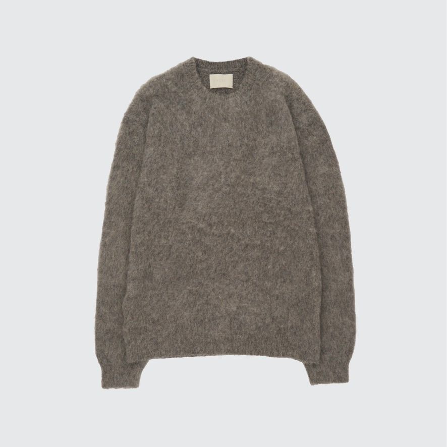 【残り一点】3color Mix Baby Alpaca Crewneck Sweater