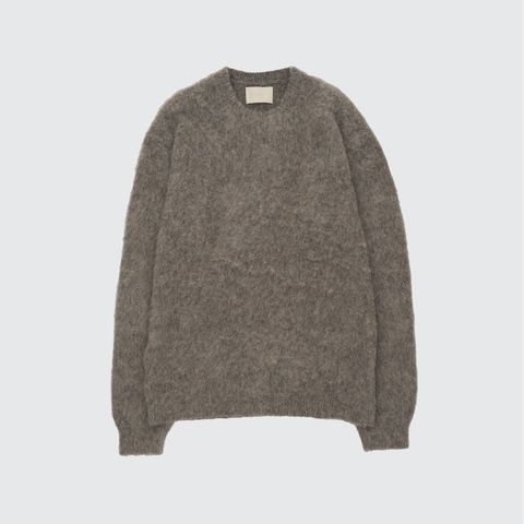 【残り一点】3color Mix Baby Alpaca Crewneck Sweater