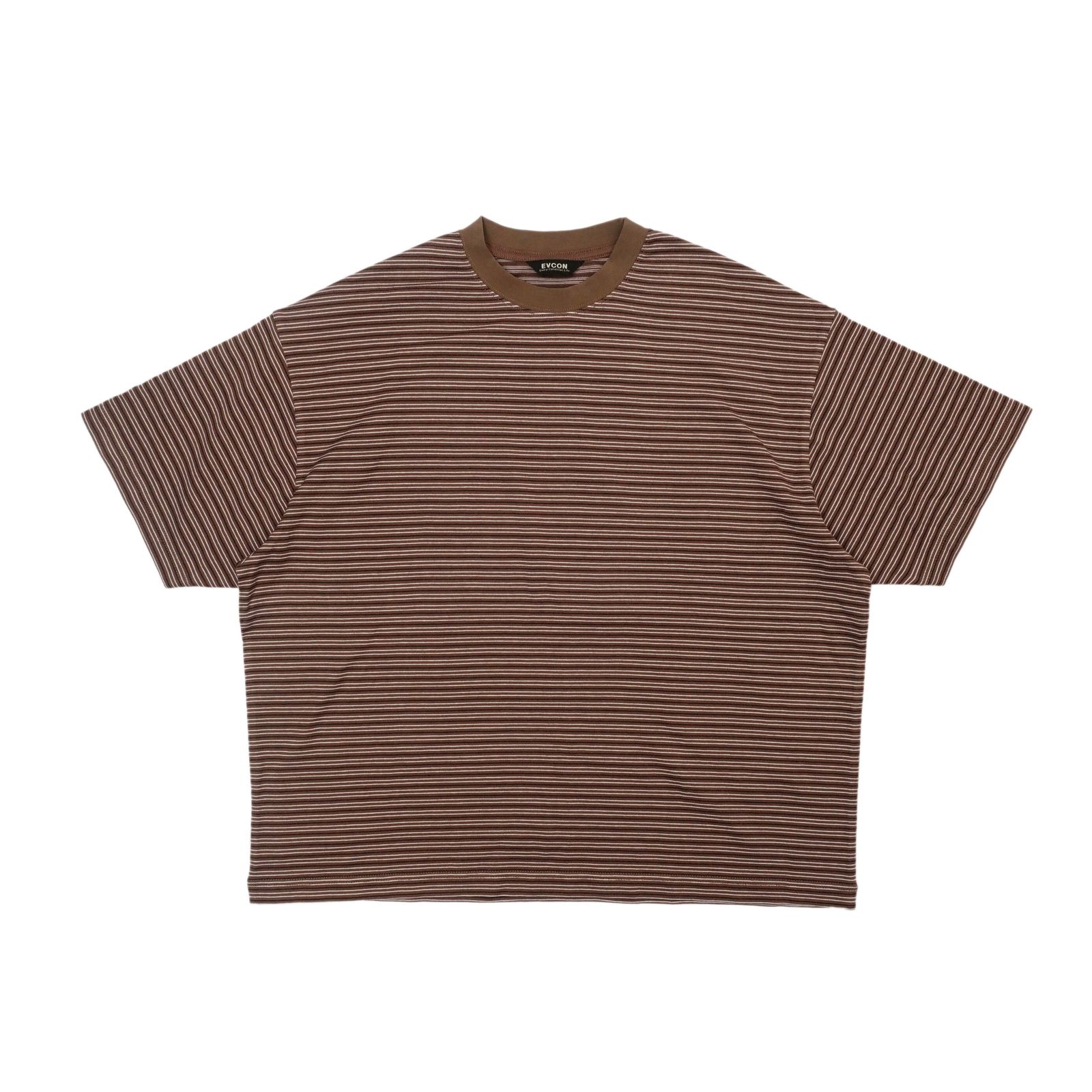 トップス evcon BORDER WIDE L/S T-SHIRT[KHAKI] 3 EVCON - BORDER WIDE L/S T-SHIRT | KHAKI | カットソー | NapsNote