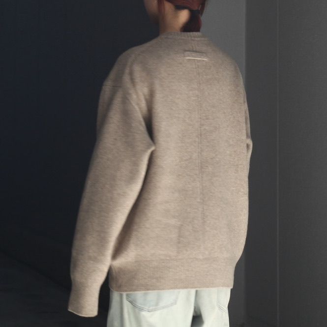 【残りわずか】Extra Fine Wool Warm Knit Crew Neck LS