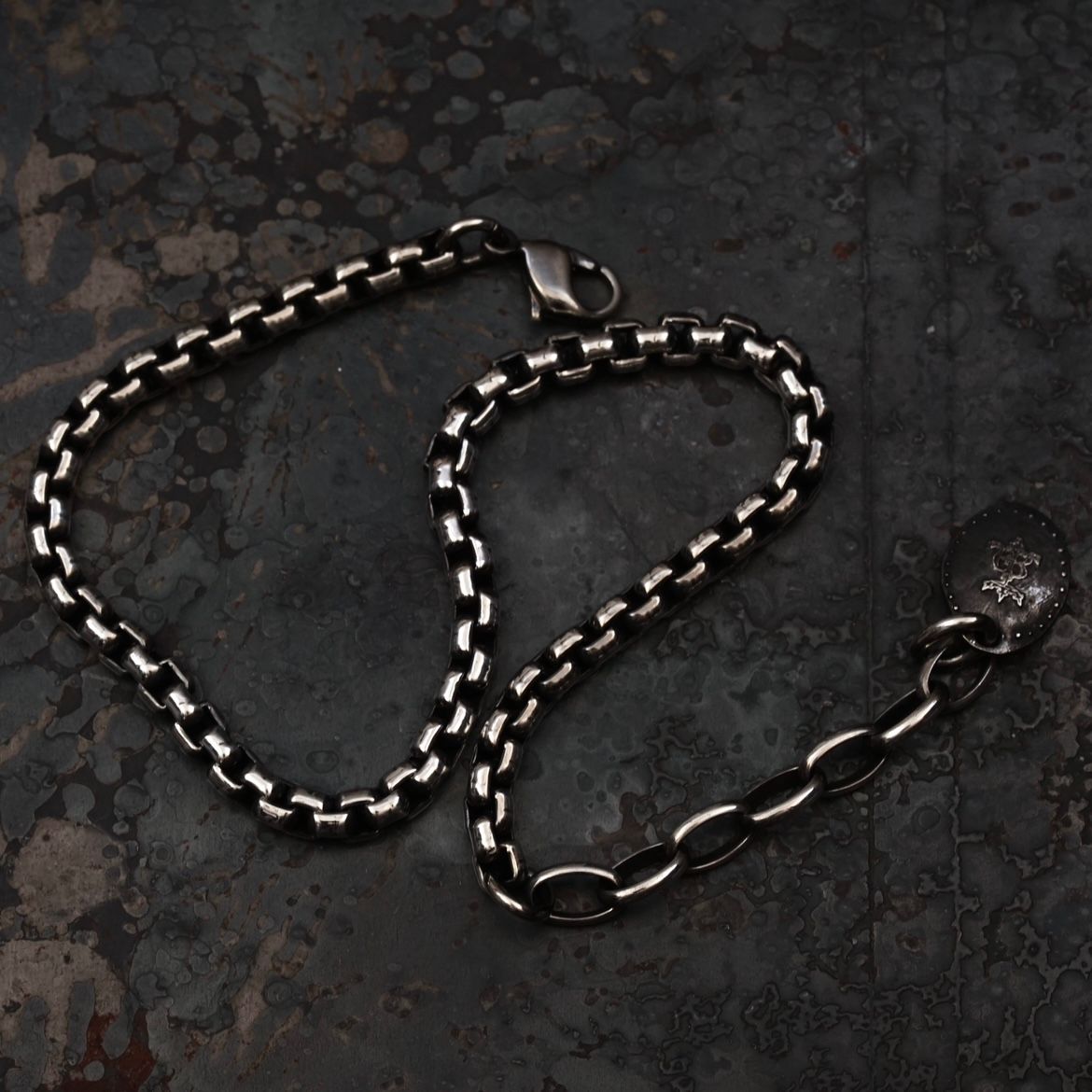 【お取り寄せ注文可能】Square Block Chain Anklet