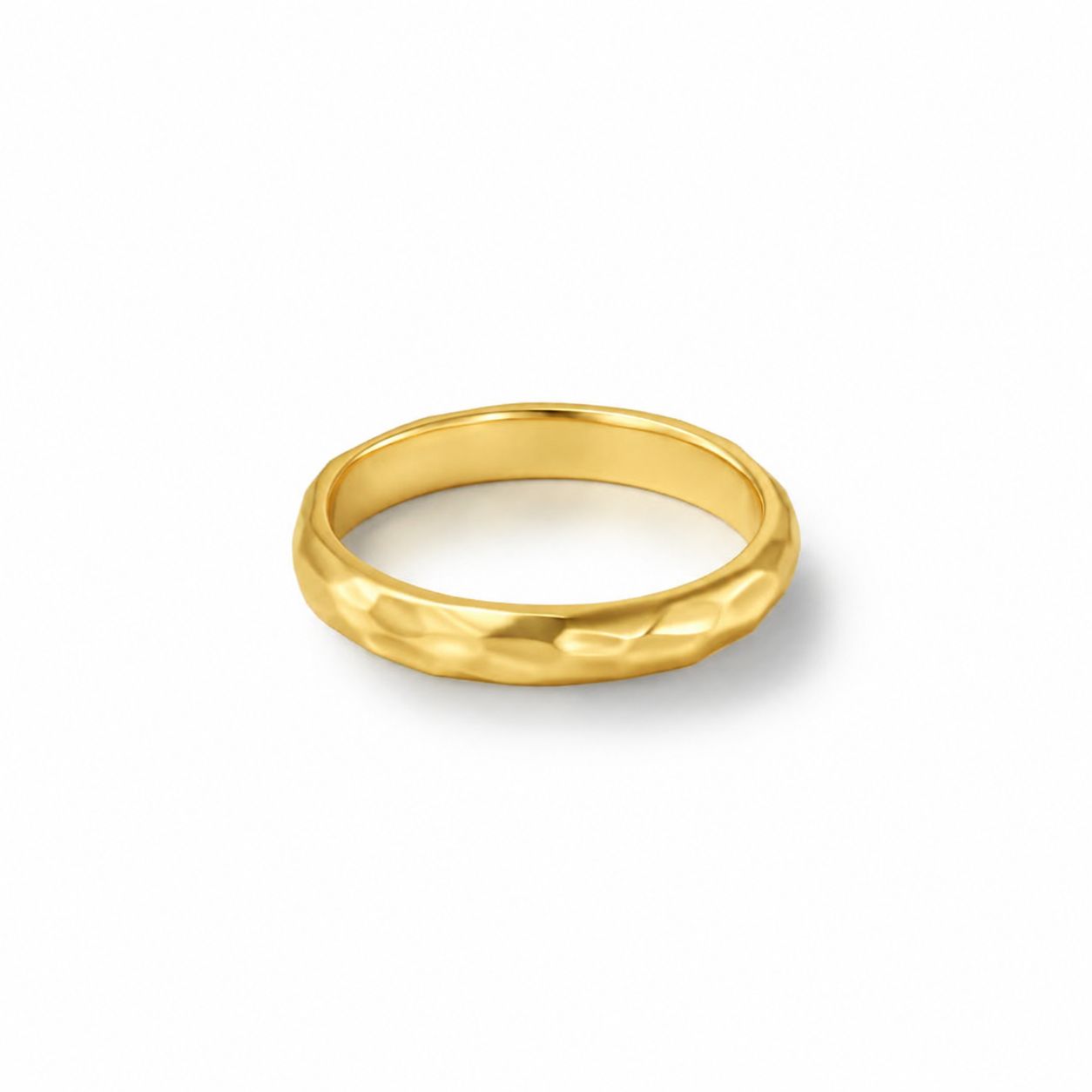 【お取り寄せ注文可能】Crack Round Ring(K18 YELLOW GOLD)