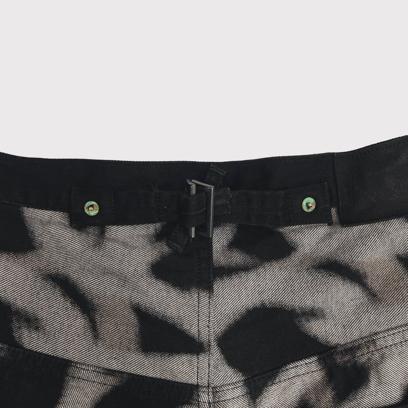 【残りわずか】Cut Off Heavy Short Wide Jeans(DISCHARGE PRINTED ASAT CAMO)