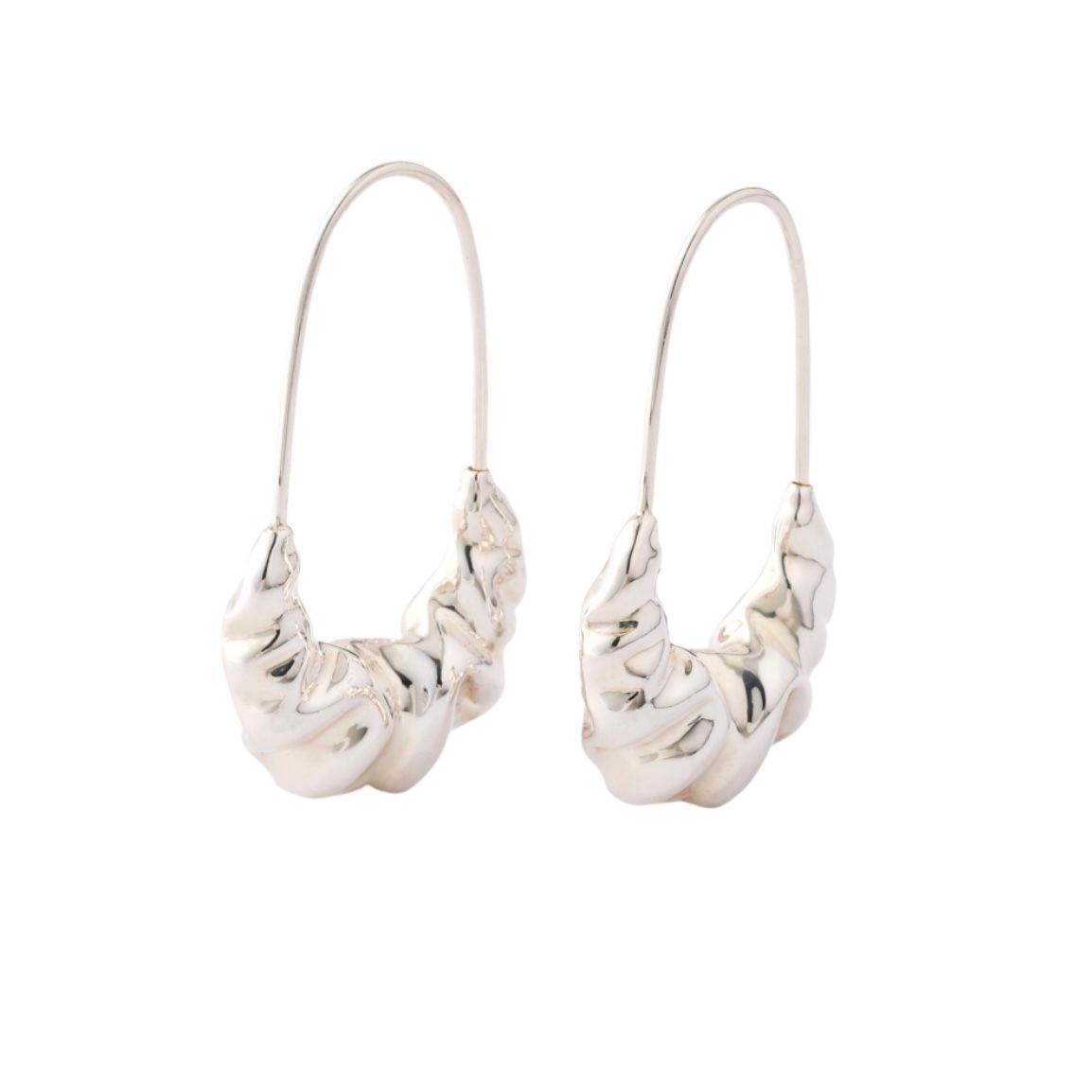 ASAMI FUJIKAWA - 【お取り寄せ注文可能】Ciffon Big Earrings(SILVER