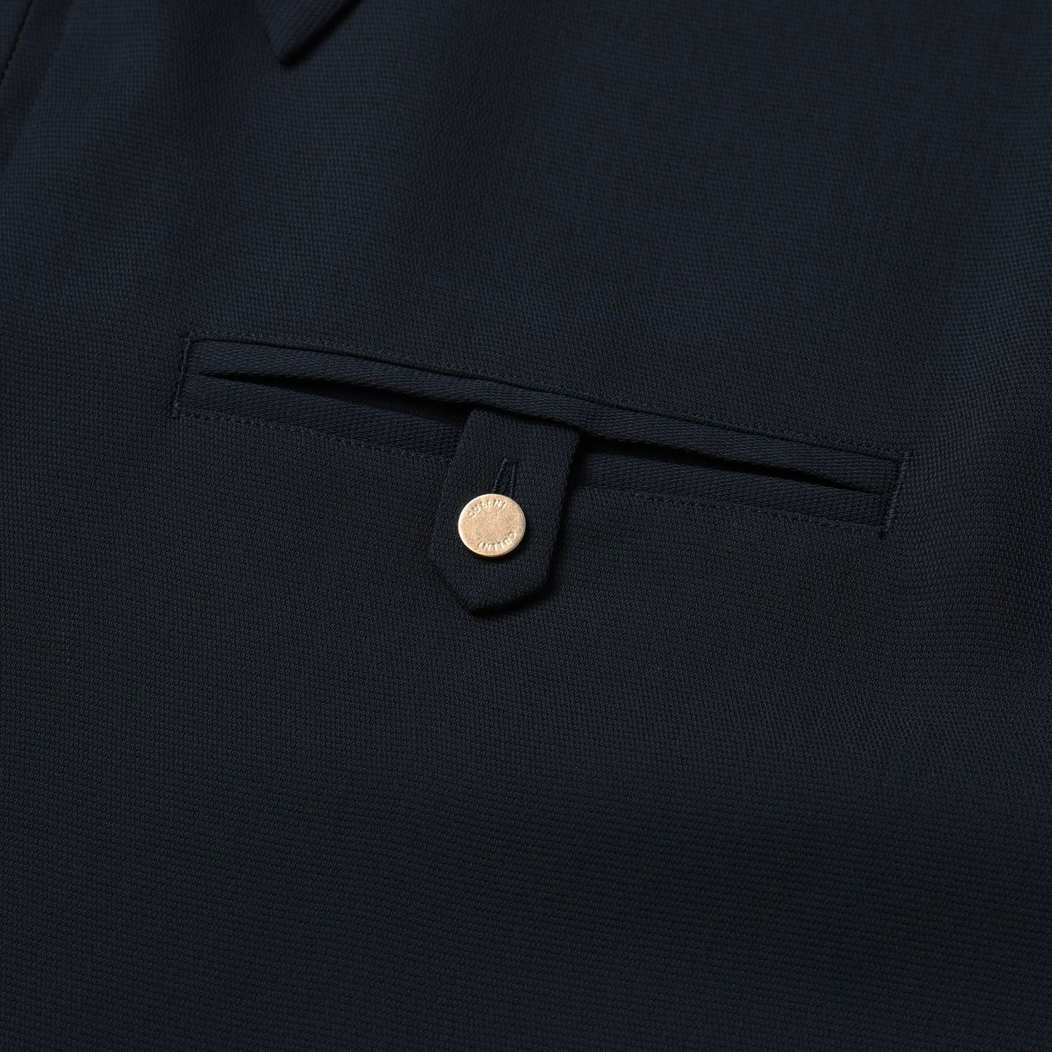 【残り一点】Dry Stretch Cloth Button-Tab Pocket Zip Up Shirt