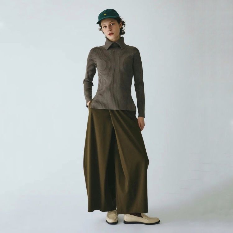 【残り一点】Stand Collar Knit Top