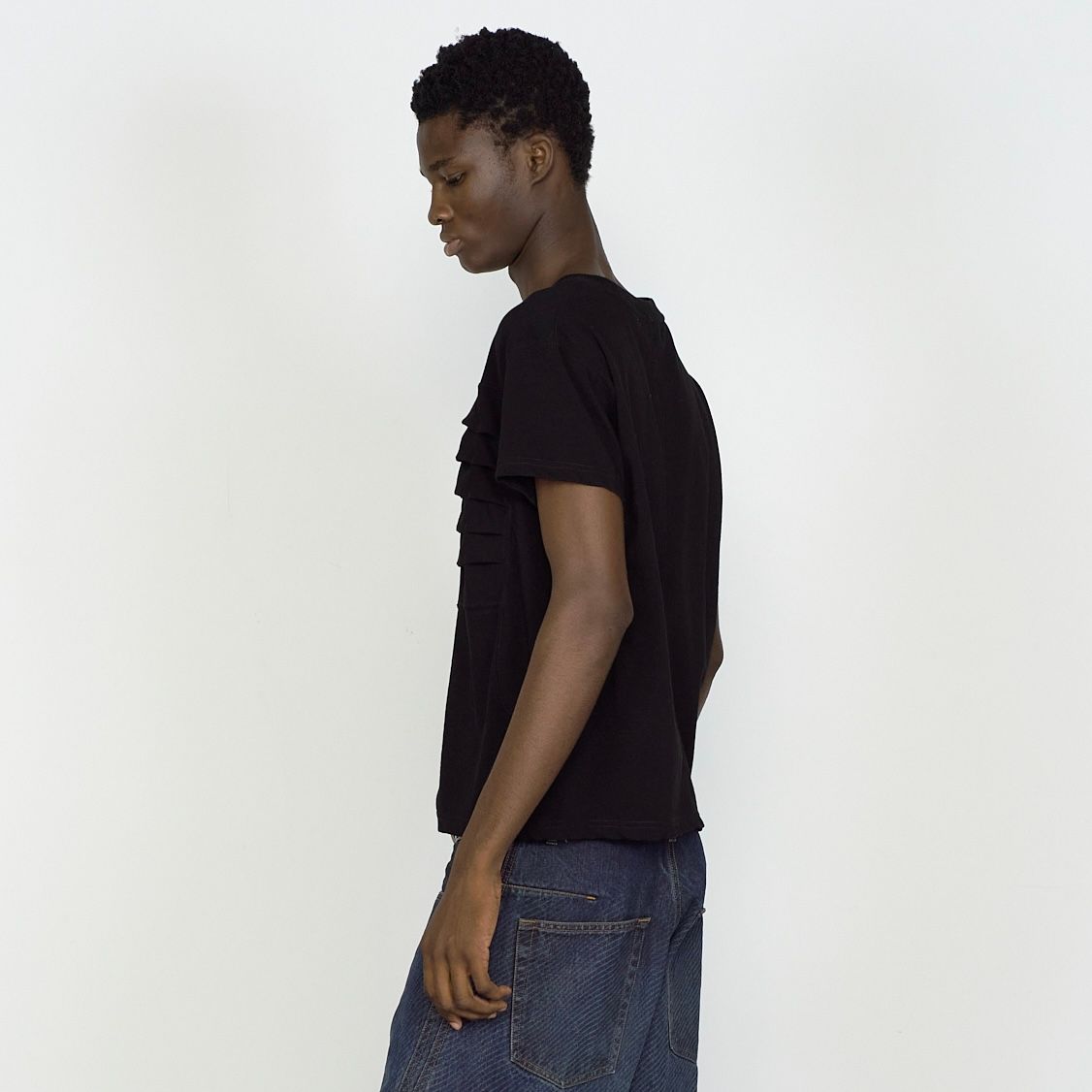 【残り一点】Pleated Half Sleeve T-Shirt