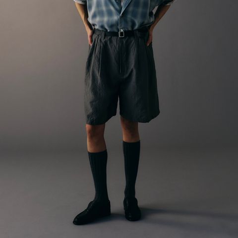 【残り一点】Wool Linen 3Pleated Shorts