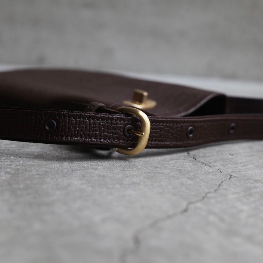 【残りわずか】Twist Buckle Bag_XS(DARK BROWN)