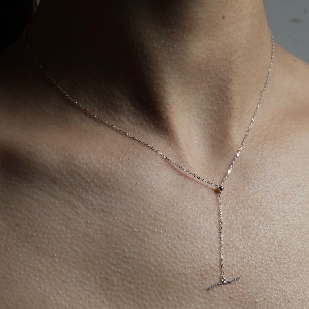 【お取り寄せ注文可能】YU-KIN Silver Chain Lariat Necklace