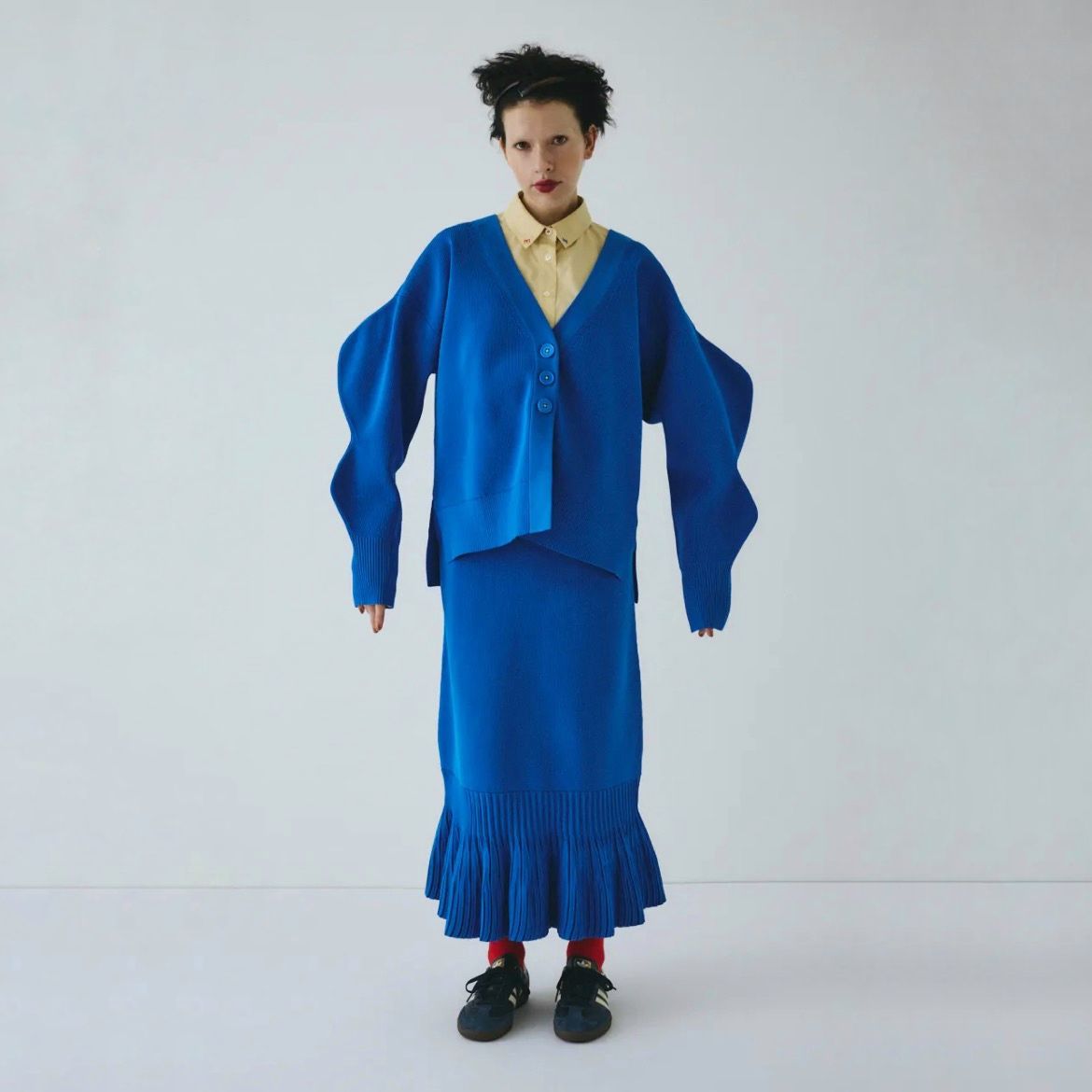【残り一点】Pleated Hem Knit Skirt