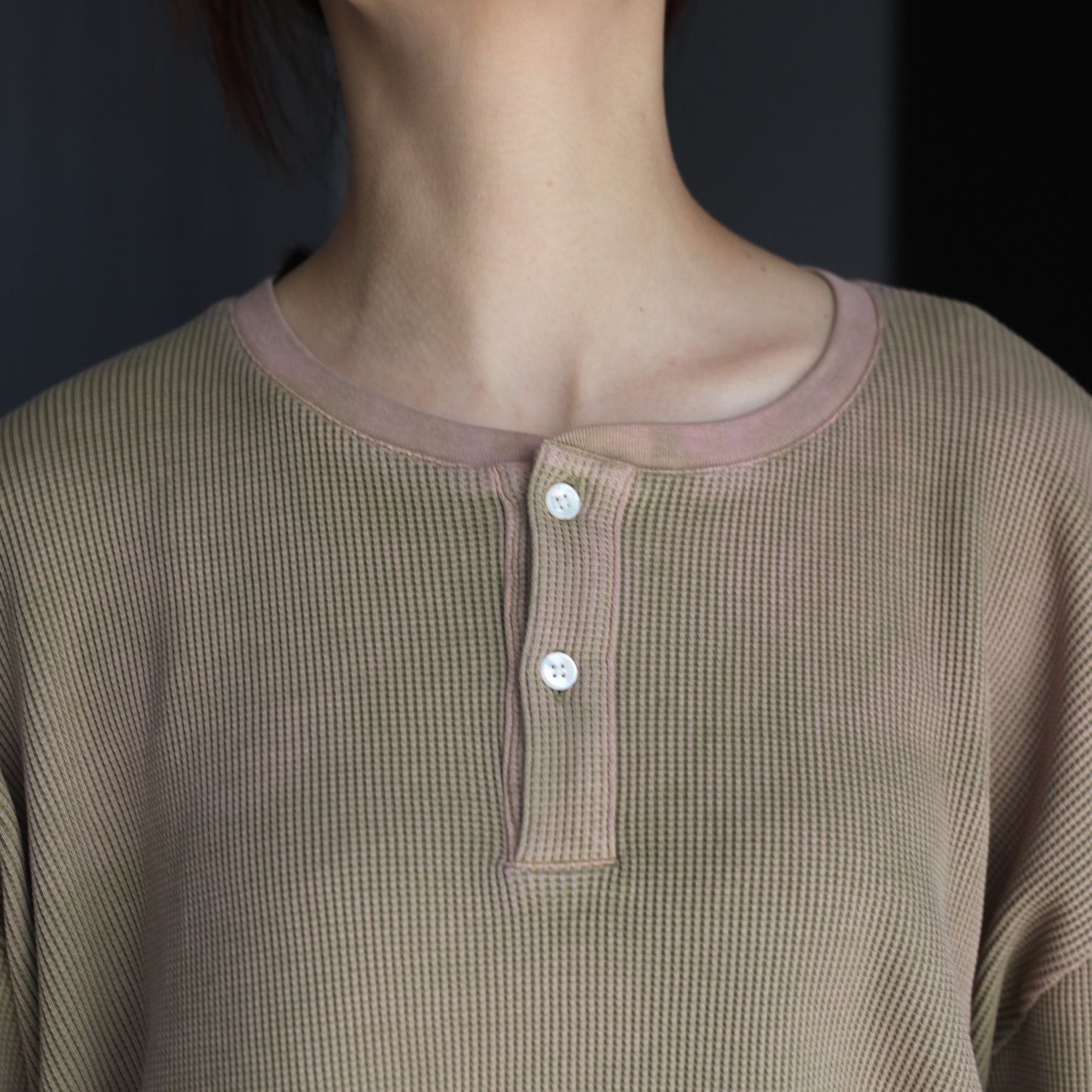 【残り一点】18G Garment Dye Waffle