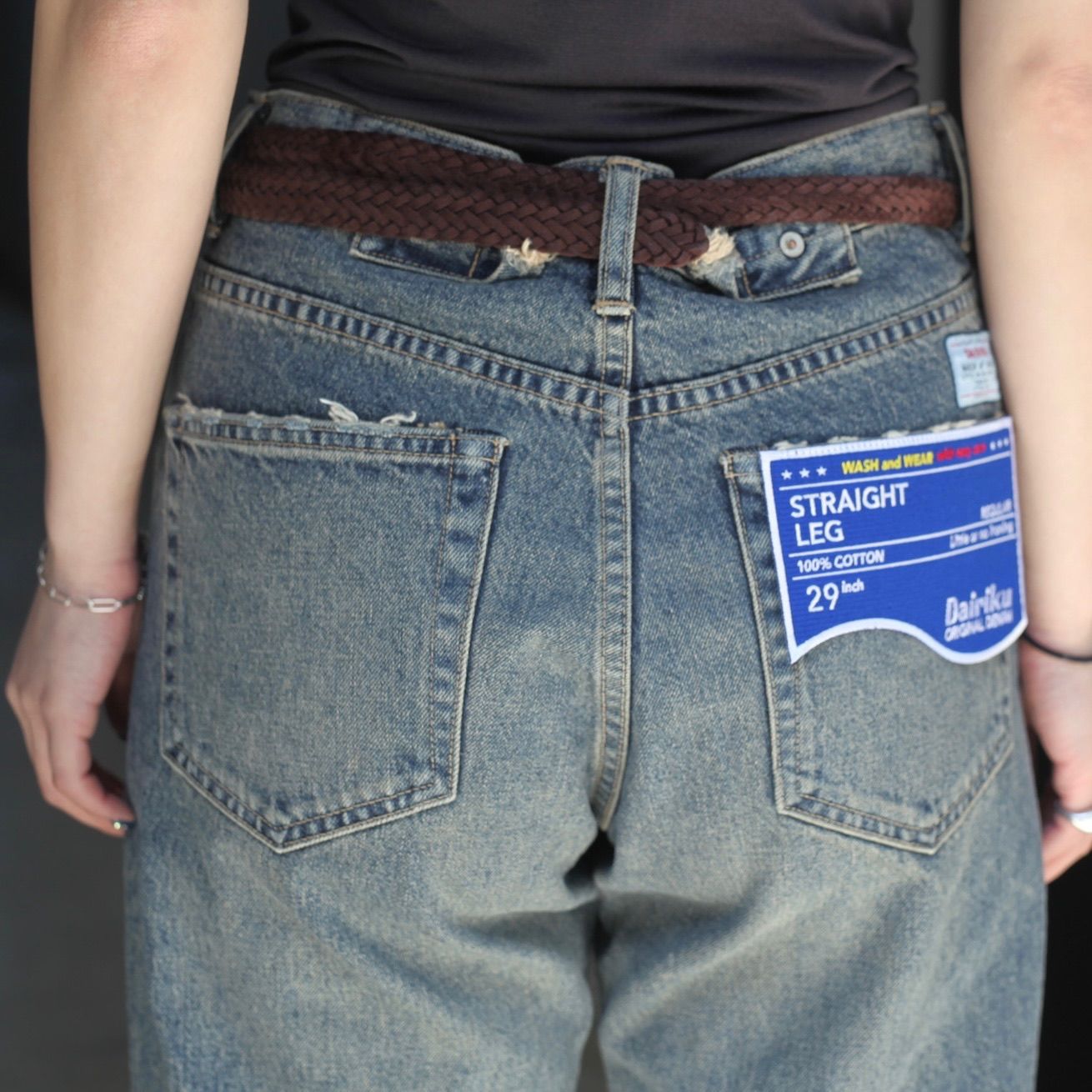 【残り一点】Flower Patch Work Denim Pants