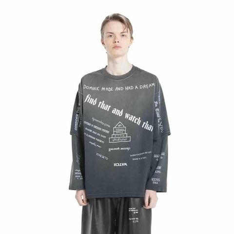 【残り一点】"TATTOO" Switching Tee